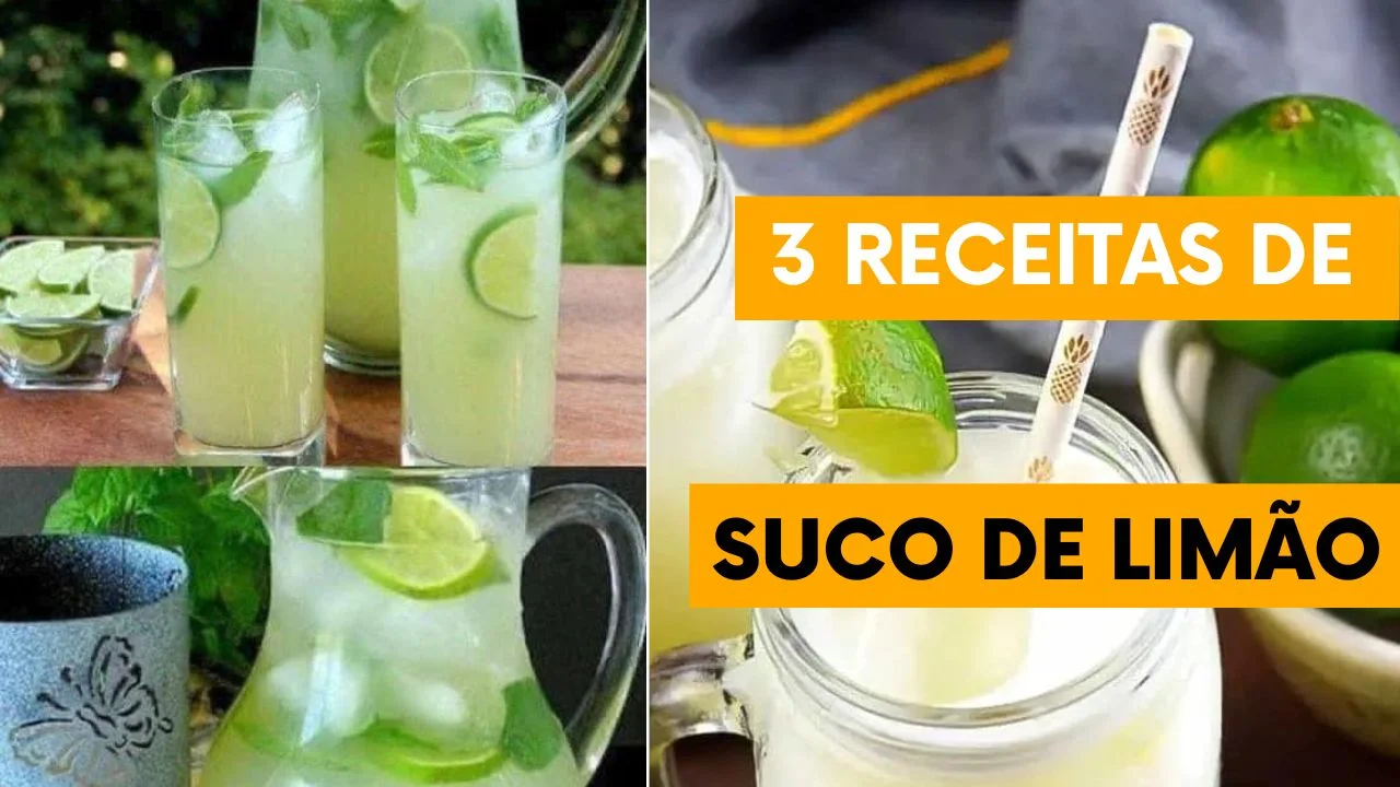 3 Receitas de Suco de Limão Perfeitas