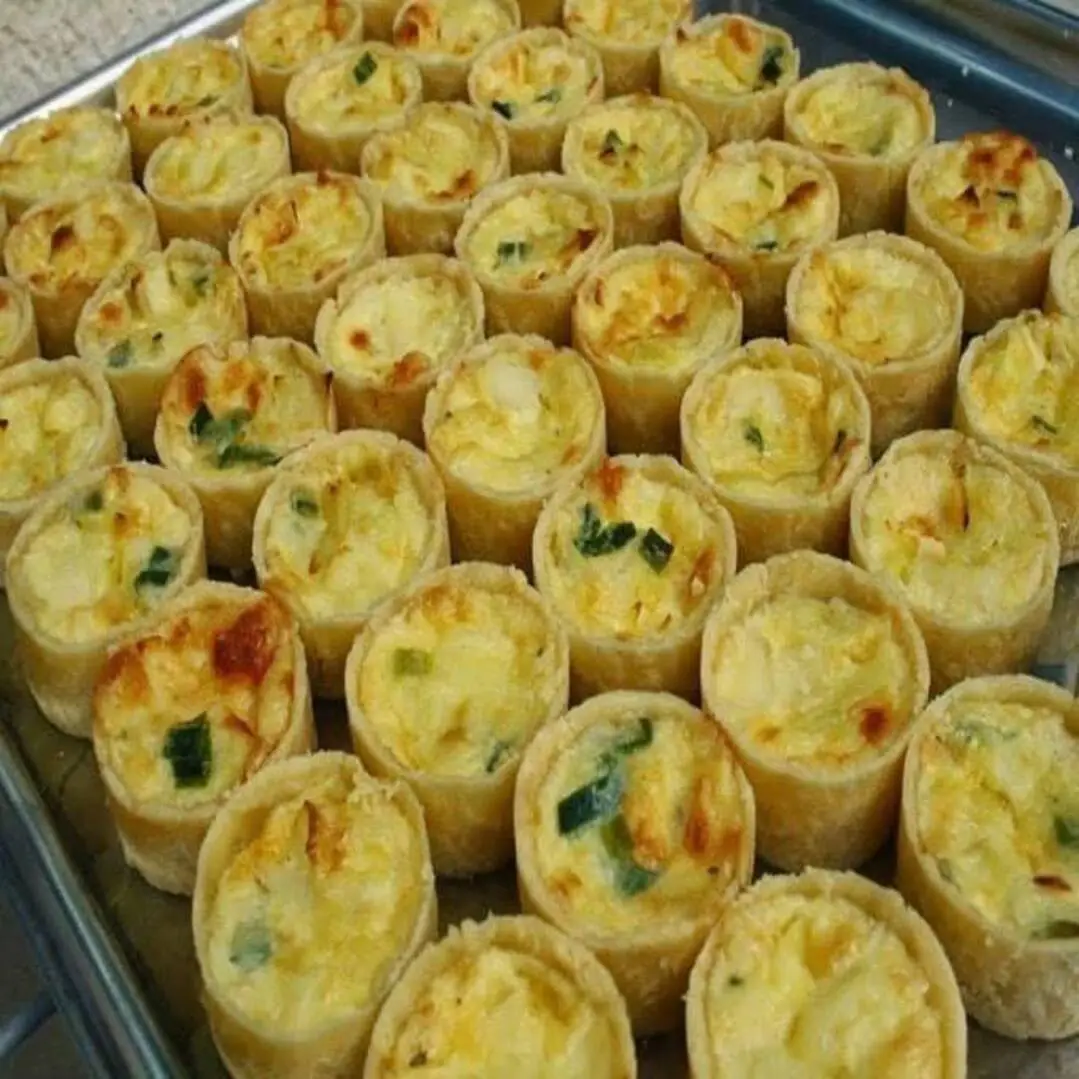 Miniquiche de alho-poró