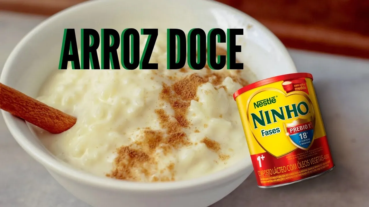 Arroz doce com leite ninho