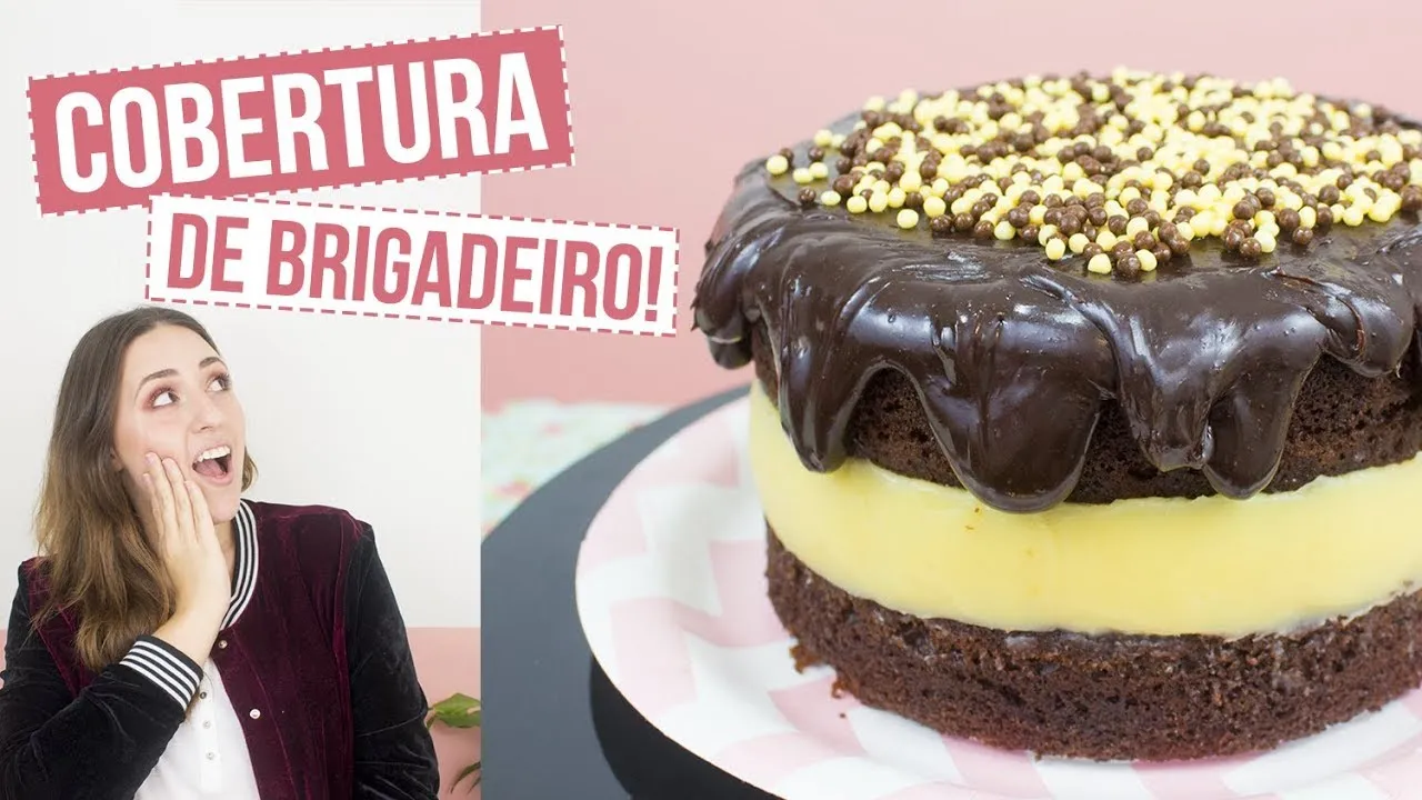 Cobertura de brigadeiro para bolos