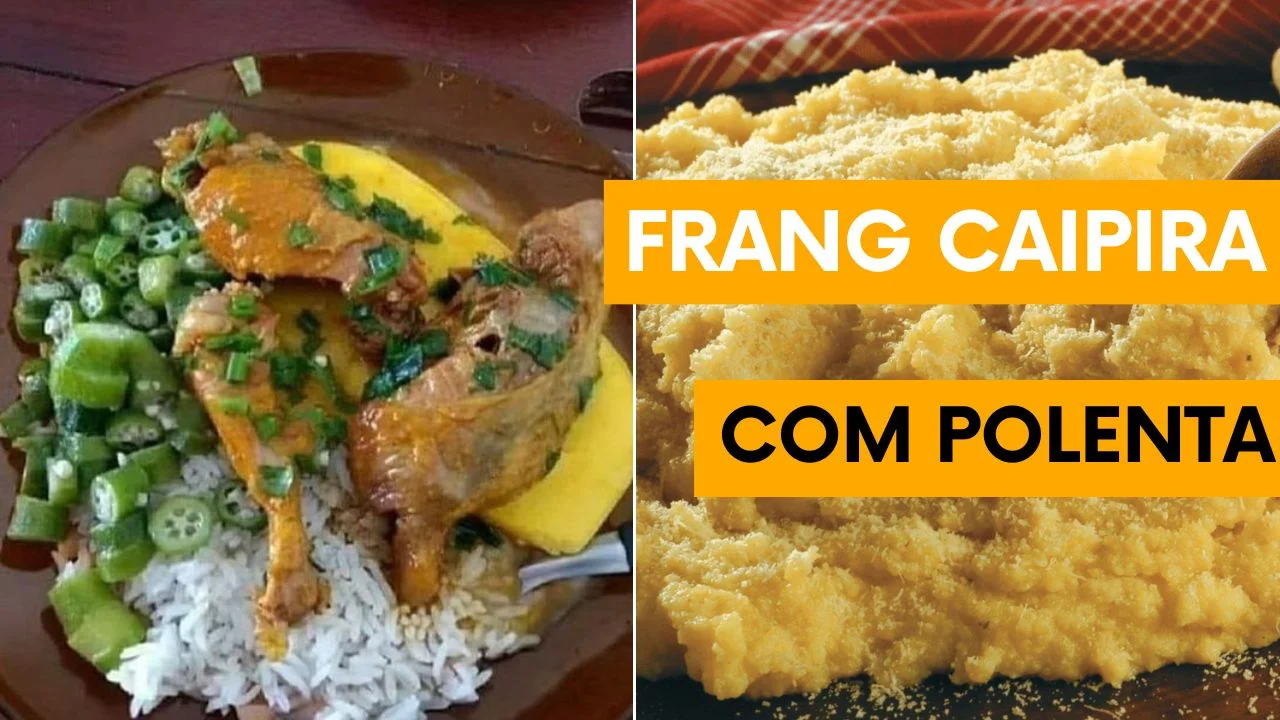 Como Fazer Frango Caipira com Polenta e Quiabo