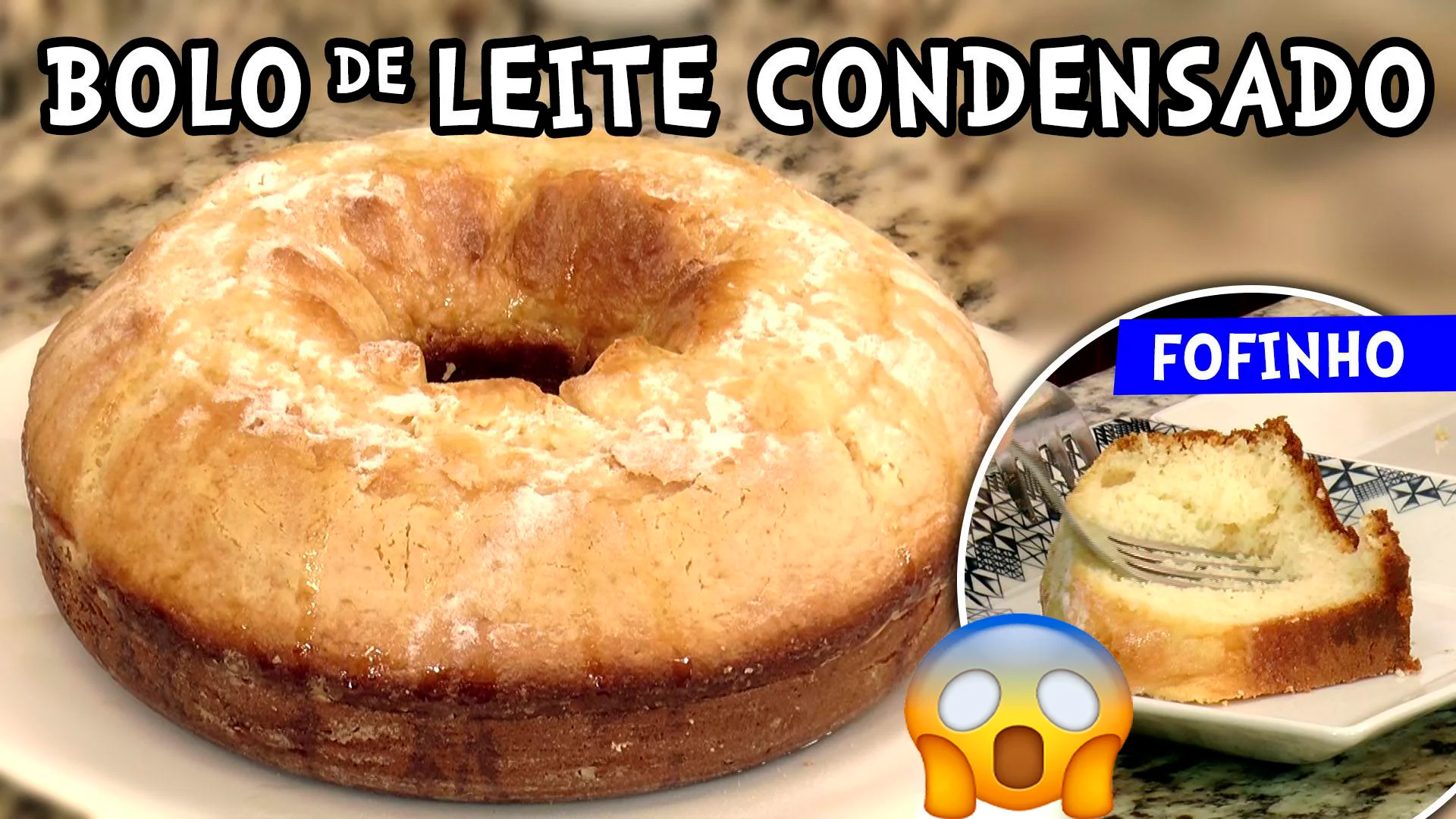 Bolo de leite condensado com cobertura