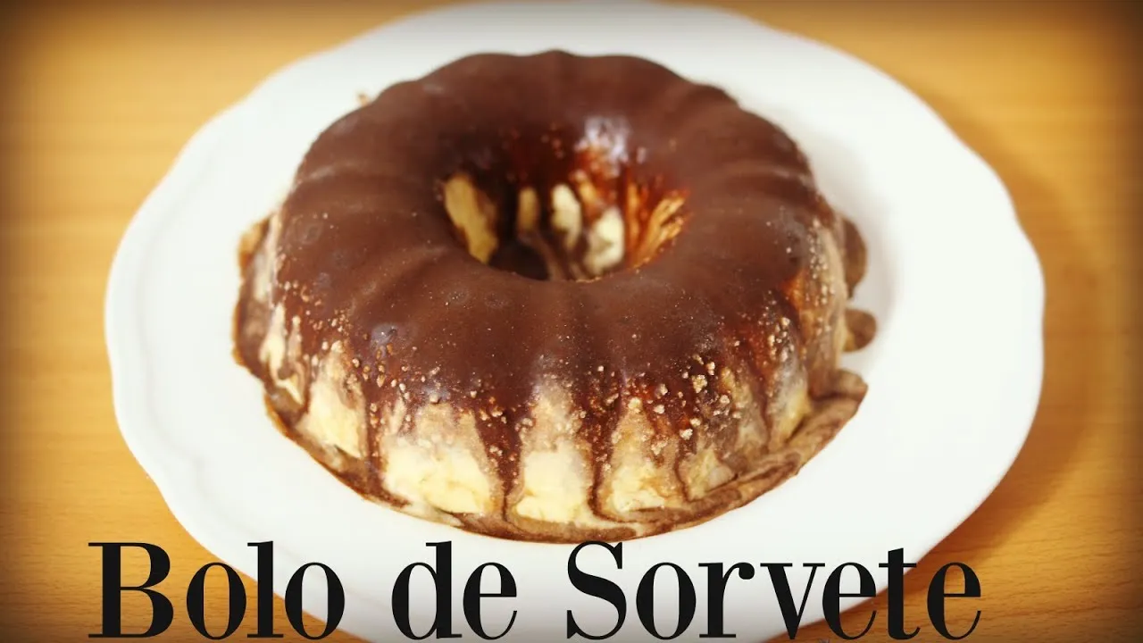 Bolo sorvete de chocolate