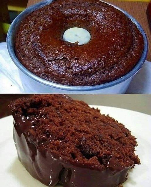 Bolo de chocolate molhadinho