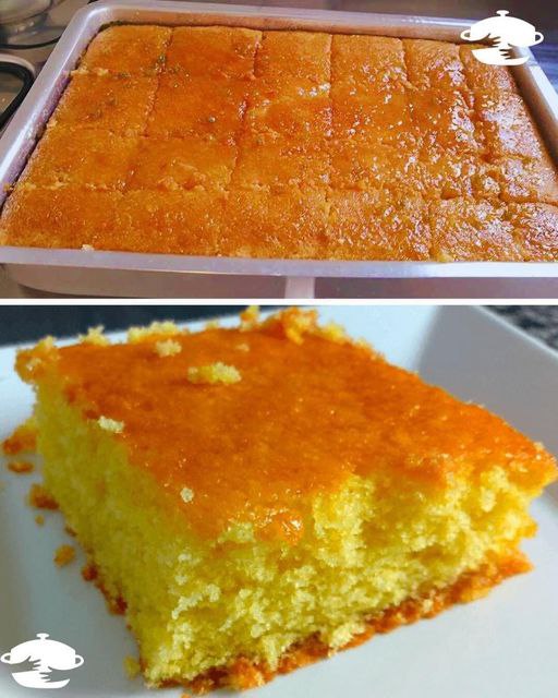 Bolo de laranja Fofinho e Molhadinho