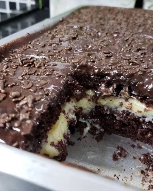 Receitinha de Bolo de Prestígio Gelado