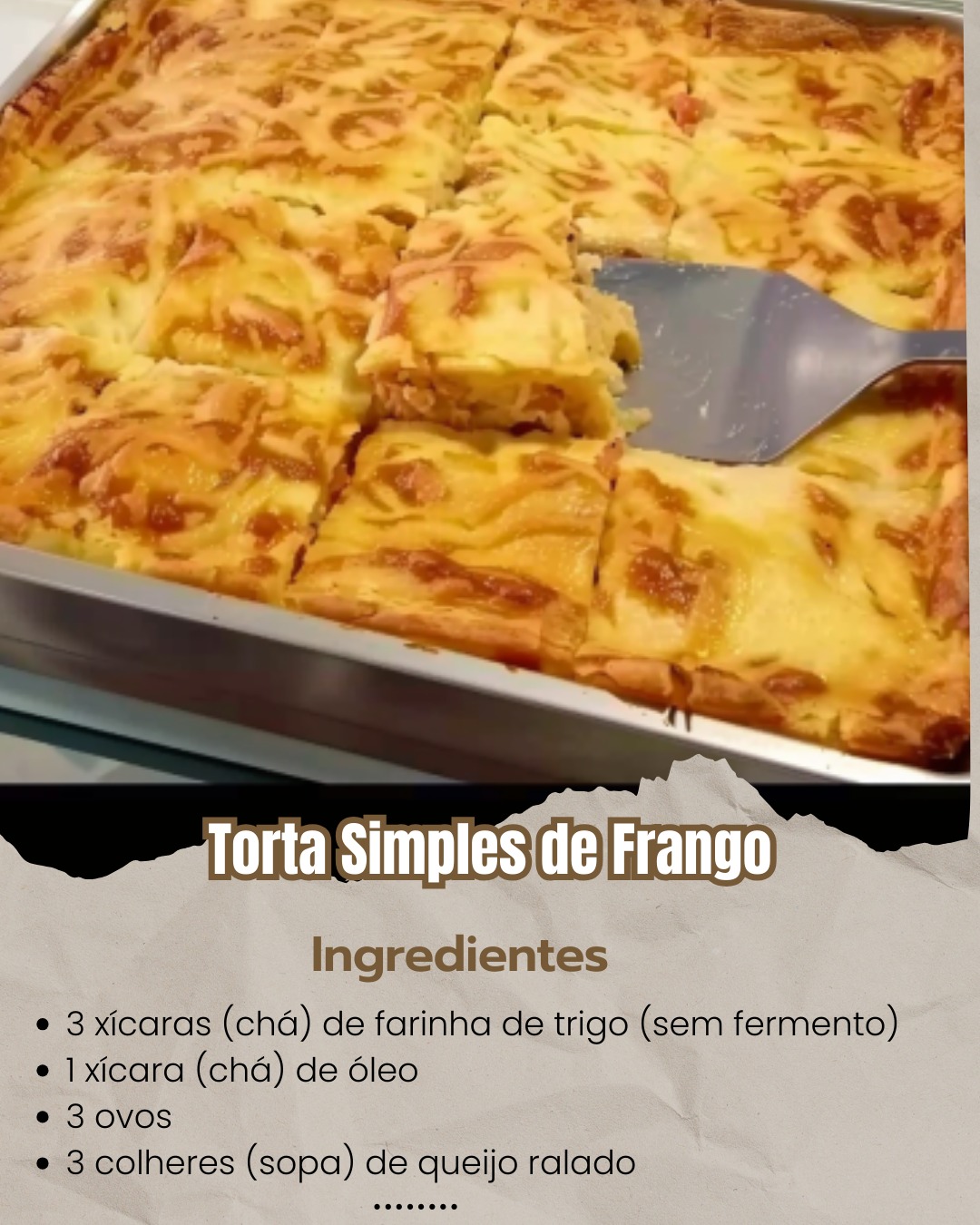 Torta simples de Frango