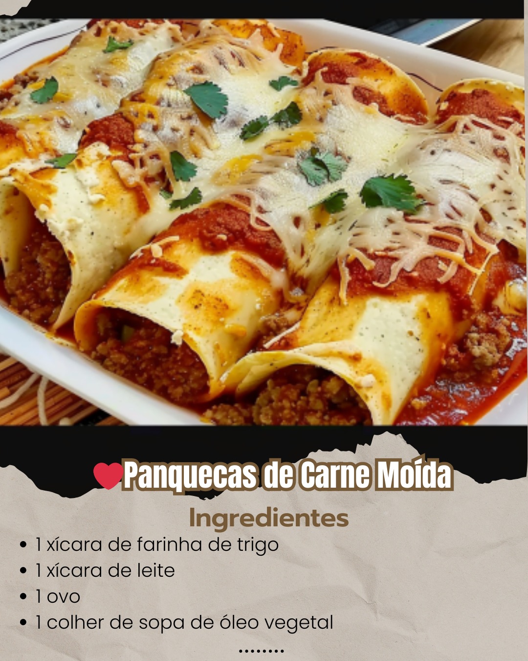 Panquecas de carne moída