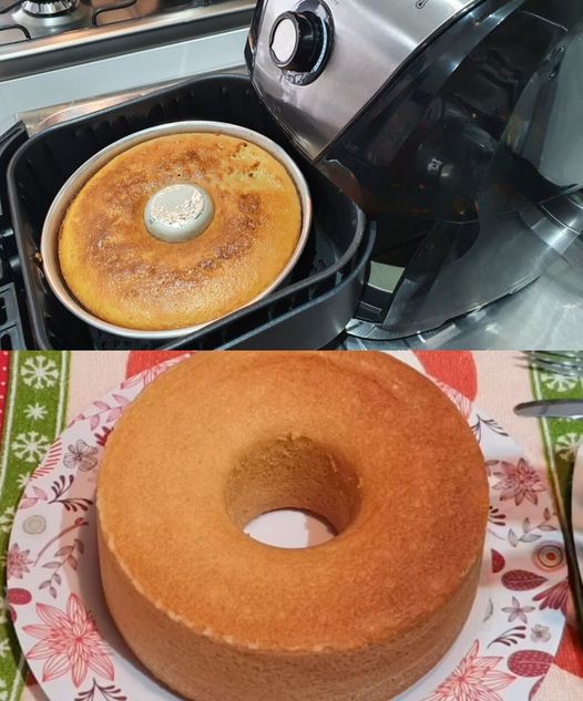 Bolo simples na Airfryer